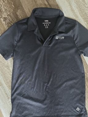 Abercrombie & Fitch Black Short-Sleeve Polo
